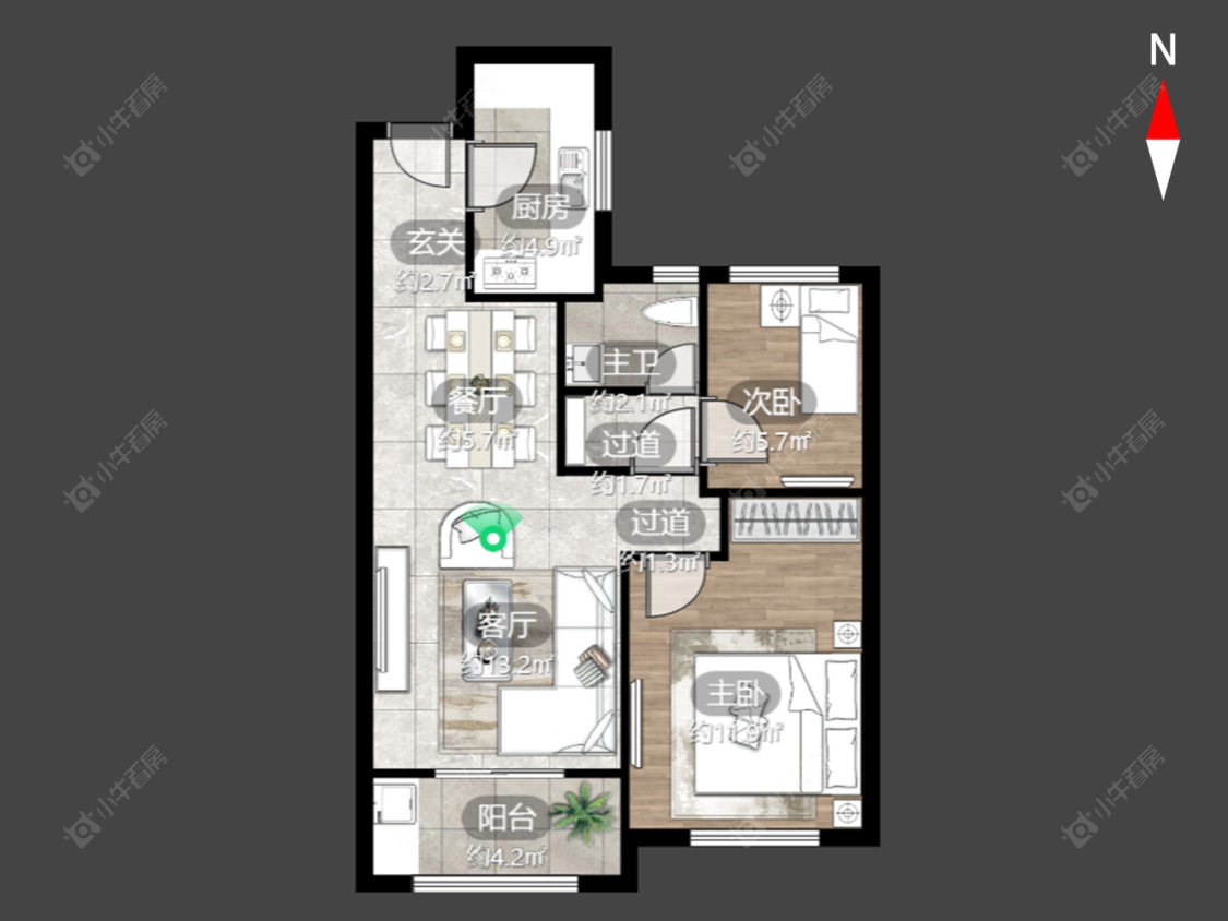 临津花园房源户型图 常州临津花园在售二手房源户型图_小牛看房