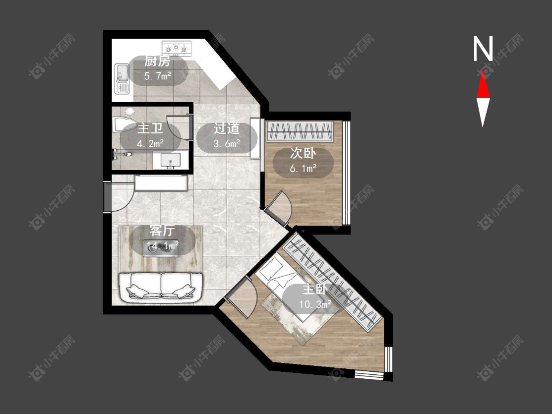 高成天鹅湖(公寓)房源户型图 常州高成天鹅湖(公寓)在售二手房源户型图_小牛看房
