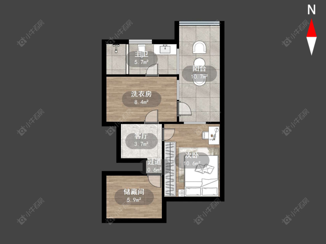 常州吴家场公寓在售二手房源户型图_小牛看房