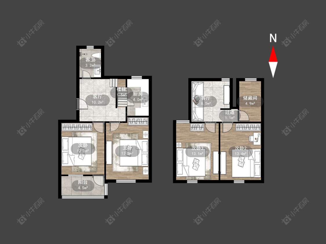 常州翠竹新村南区在售二手房房源户型图_小牛看房