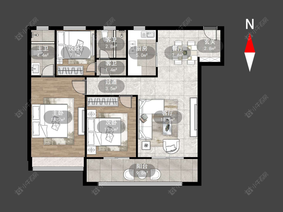 百馨西苑六期房源户型图 常州百馨西苑六期在售二手房源户型图_小牛看房