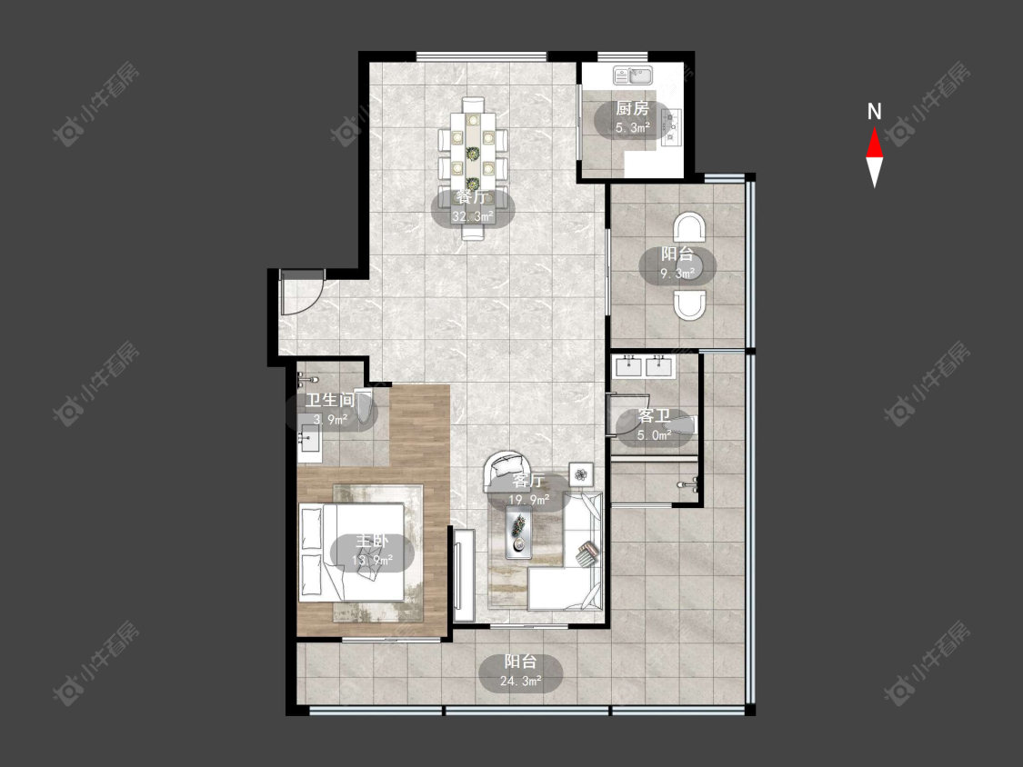 常州翡丽蓝湾（公寓）在售二手房源户型图_小牛看房