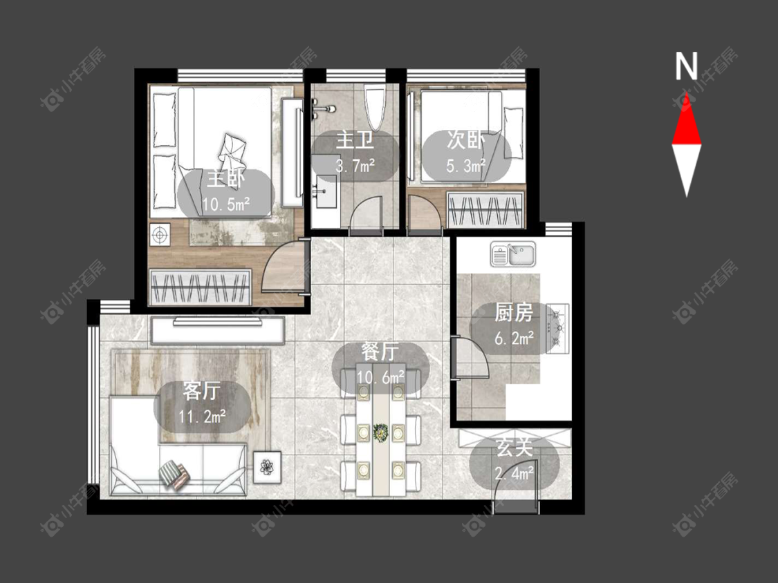 常州金百国际在售二手房源户型图_小牛看房