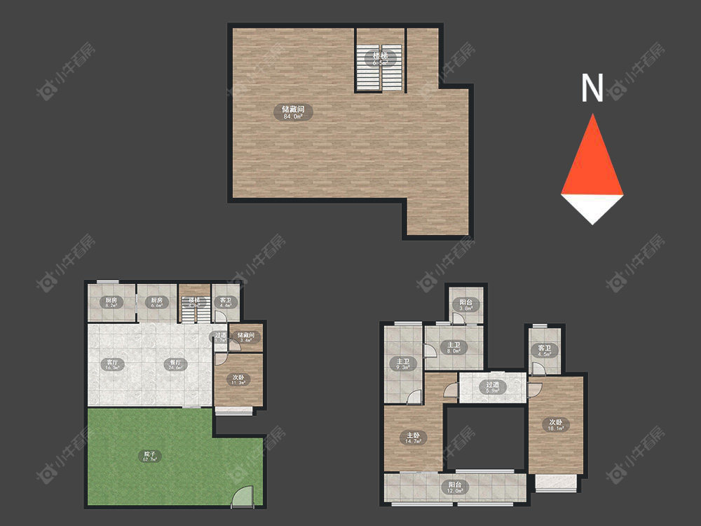 常州璞樾春秋在售二手房源户型图_小牛看房