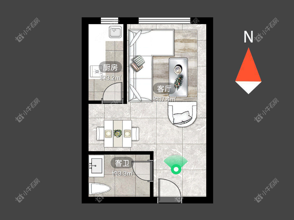 常州御水华庭二期在租房源户型图_小牛看房