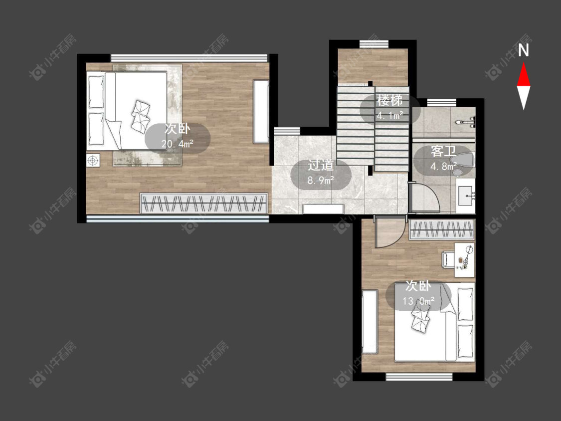 常州太湖院子在售二手房源户型图_小牛看房
