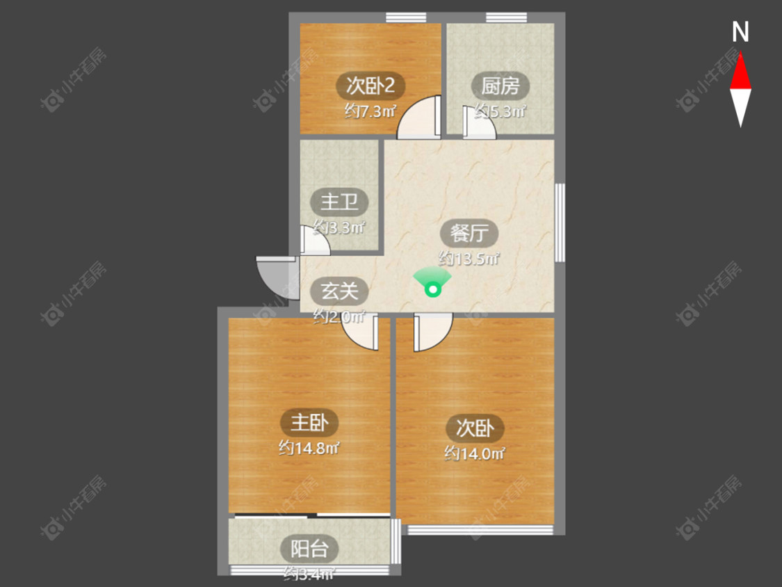 荷花苑房源户型图 常州荷花苑在售二手房源户型图_小牛看房