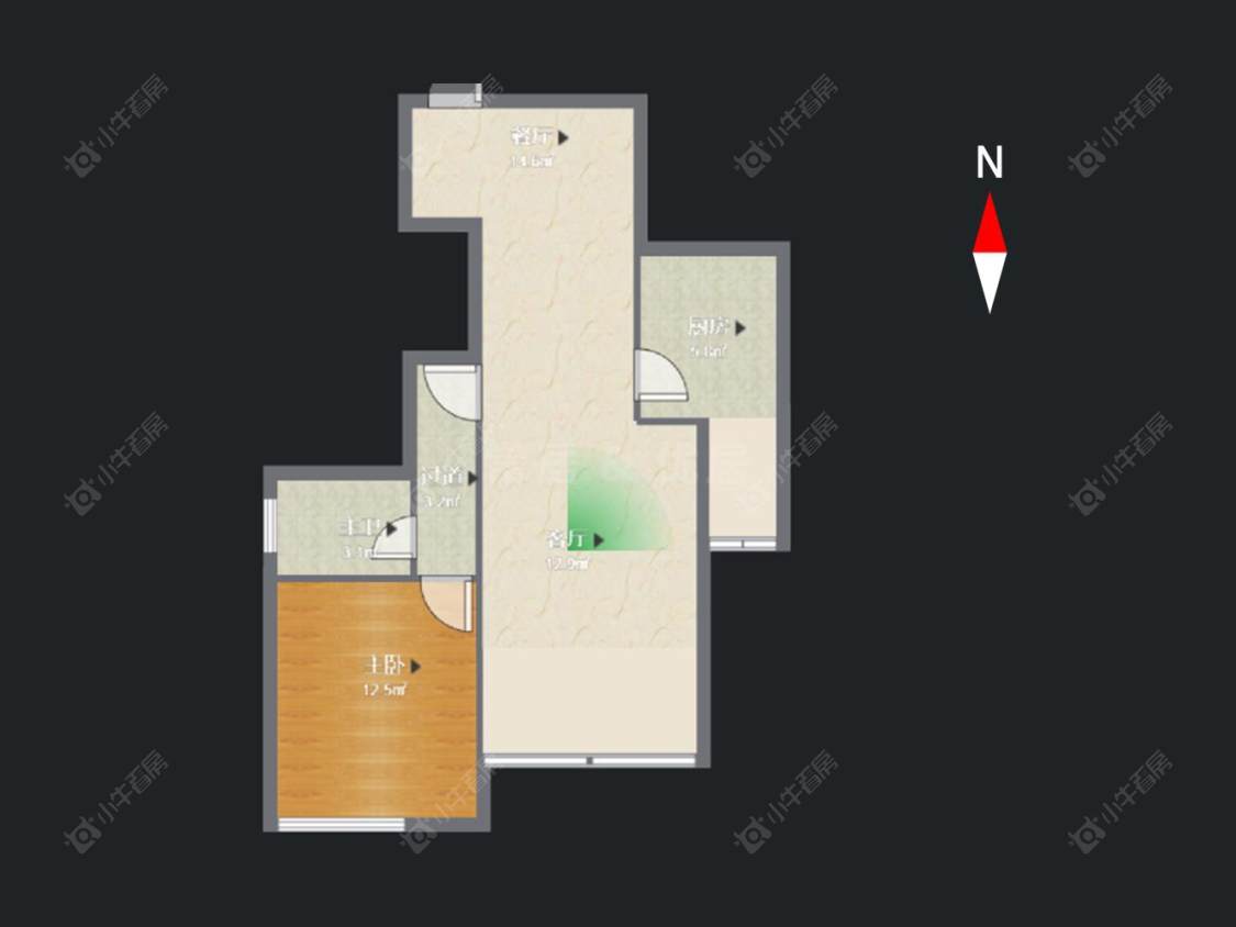 常州御城在售二手房源户型图_小牛看房