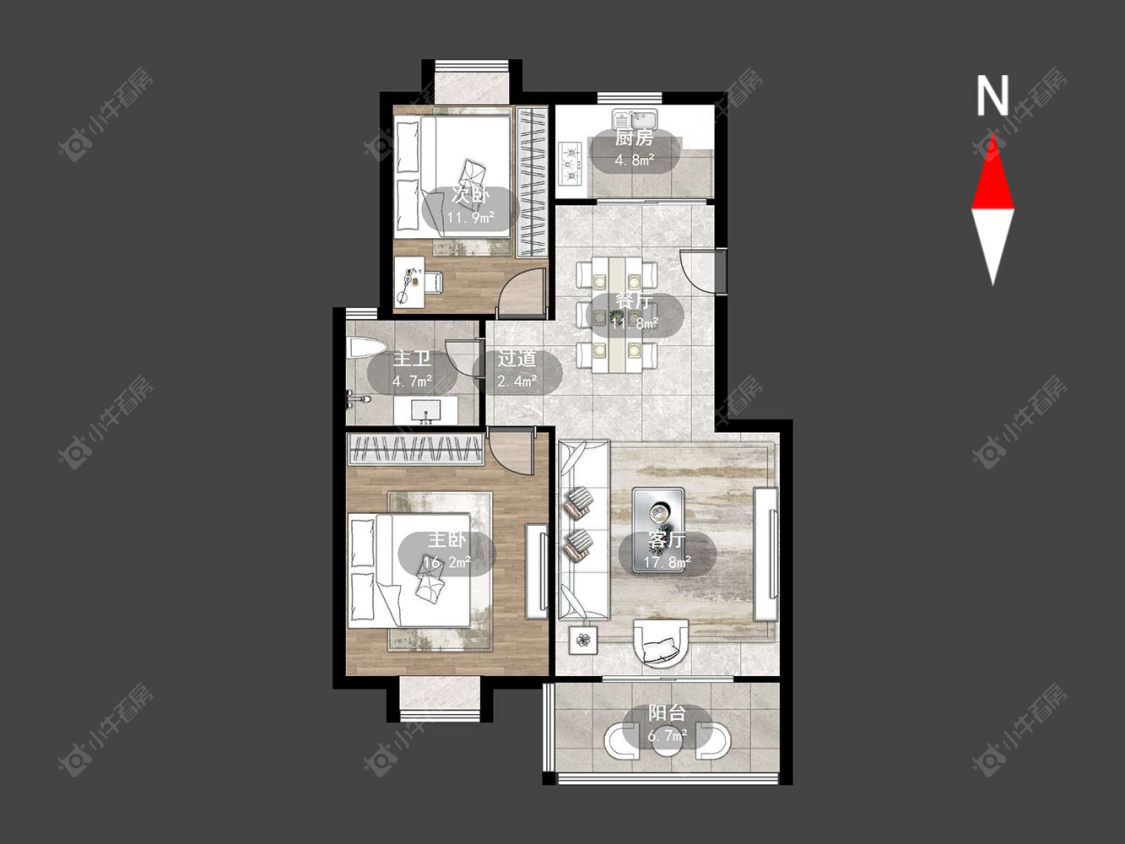常州半岛小区在售二手房源户型图_小牛看房