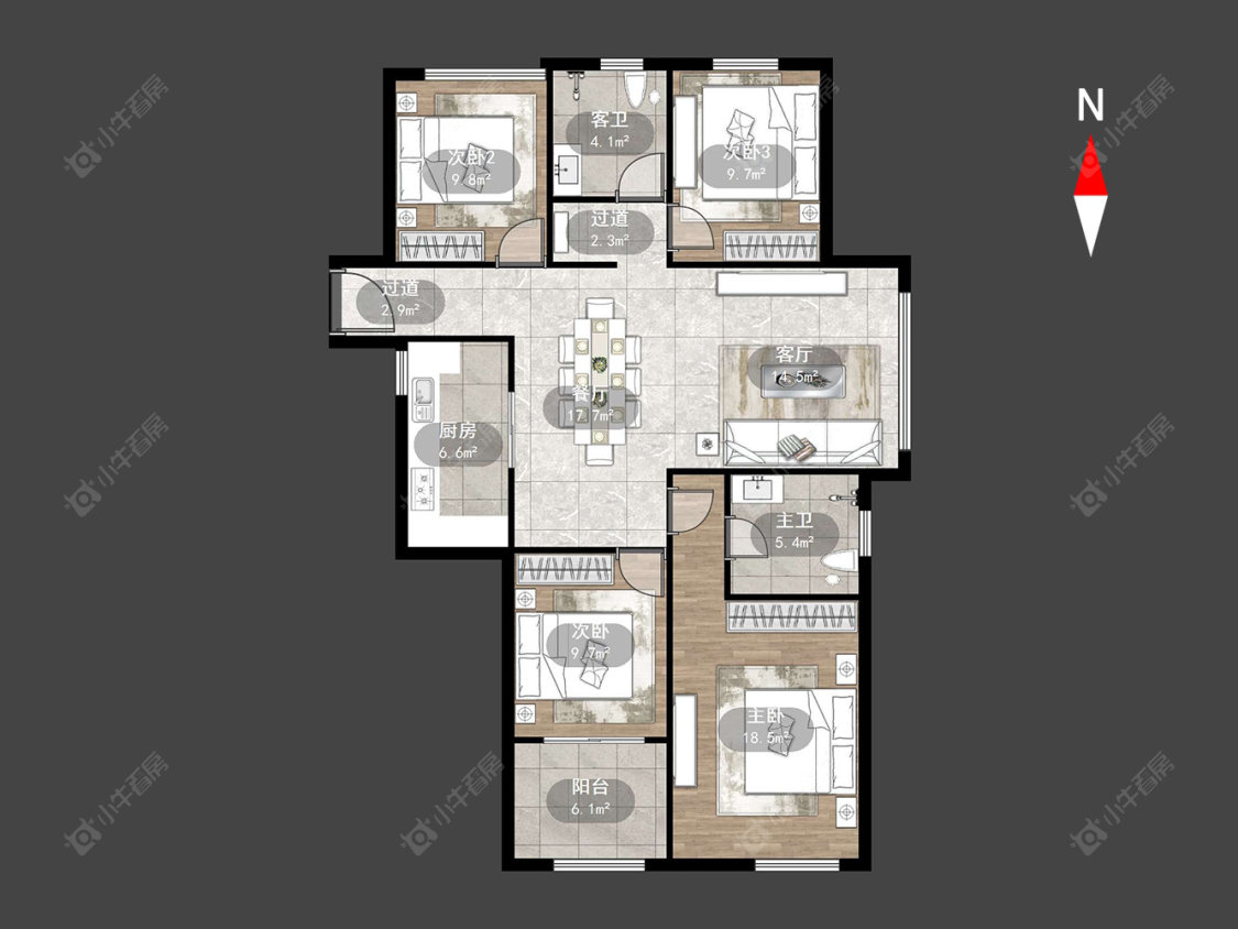 常州翡翠锦园在售二手房源户型图_小牛看房