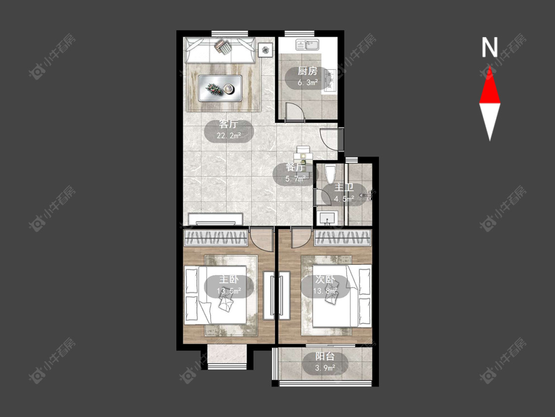 常州藏龙苑东区在售二手房源户型图_小牛看房