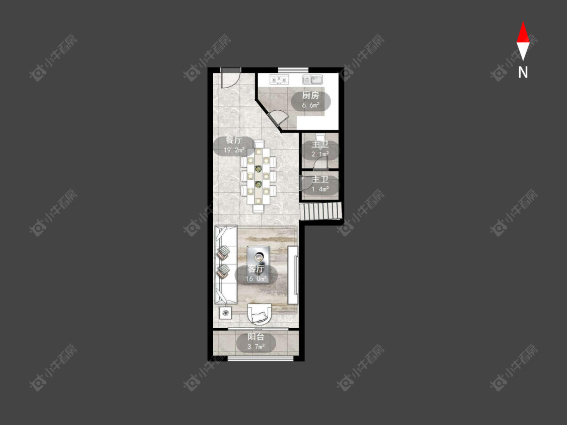 常州金谷公寓在售二手房源户型图_小牛看房