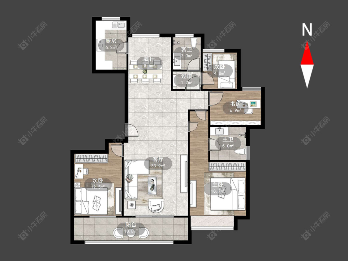 常州五星星韵城在售二手房源户型图_小牛看房