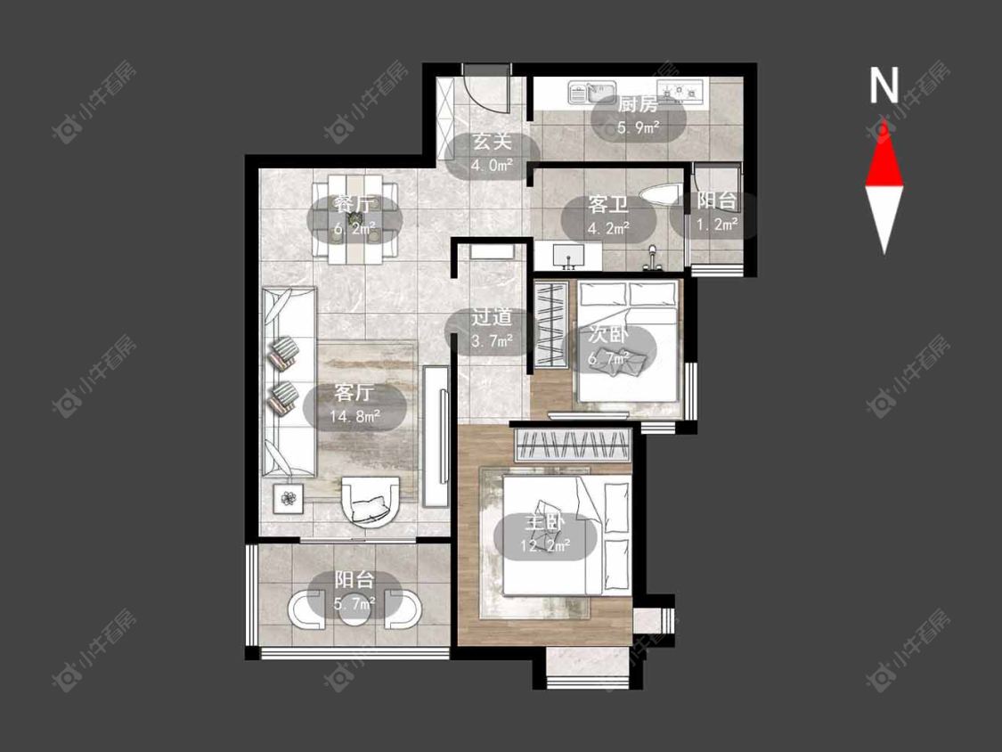 常州天隽峰在售二手房源户型图_小牛看房