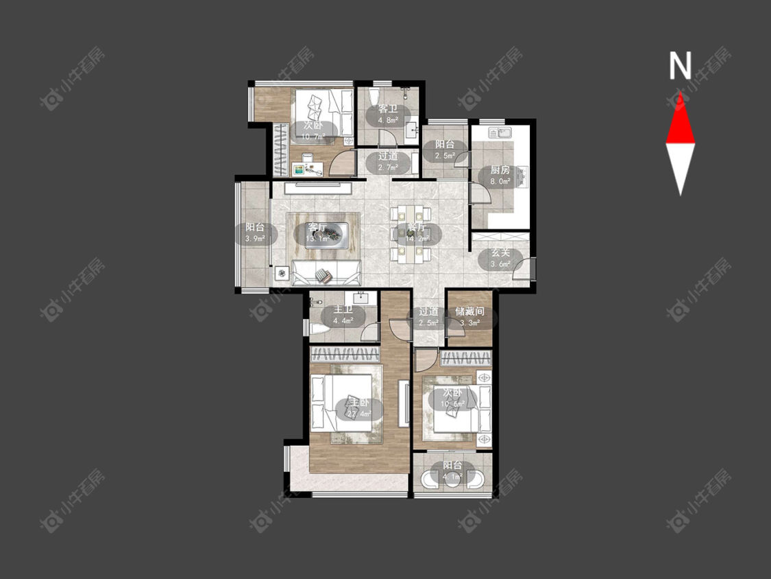 常州龙洲伊都在售二手房源户型图_小牛看房