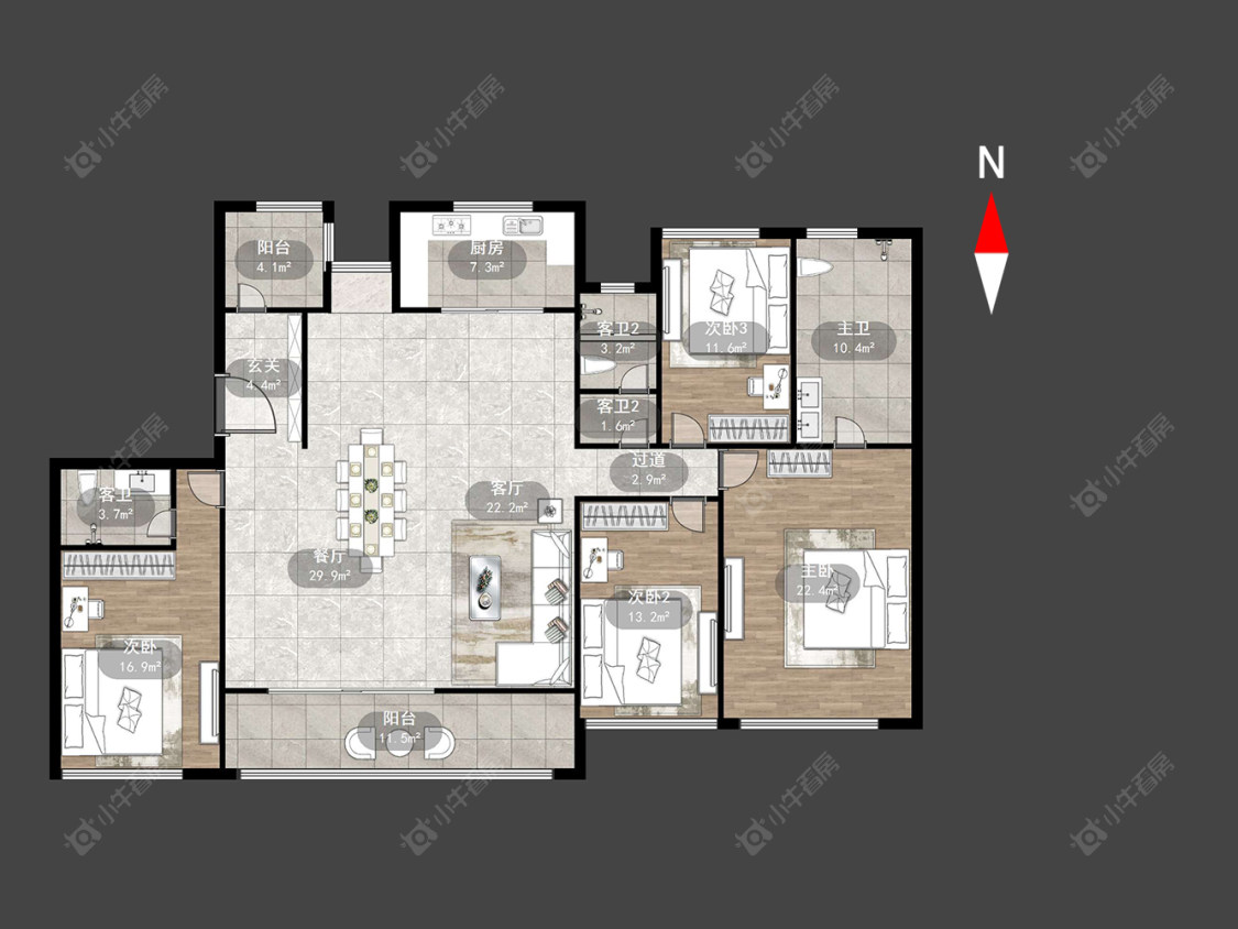 常州璟尚雅宸在售二手房源户型图_小牛看房