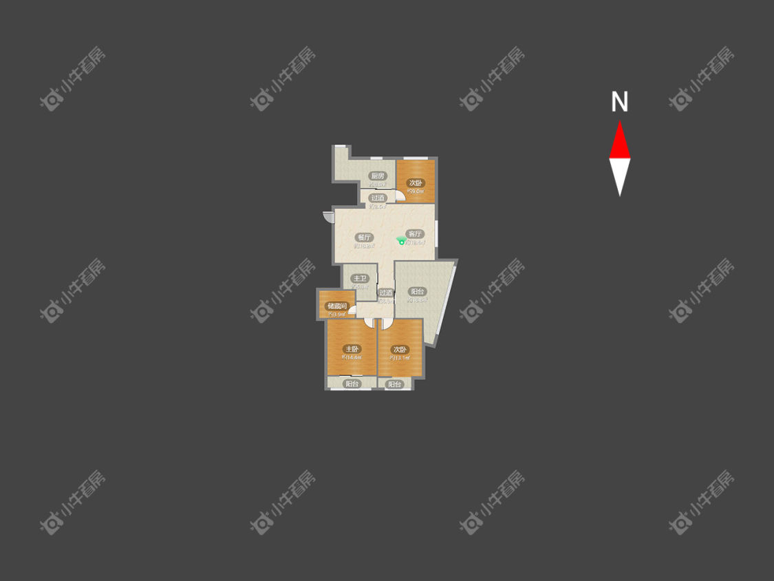 常州金色新城东区在租房源户型图_小牛看房