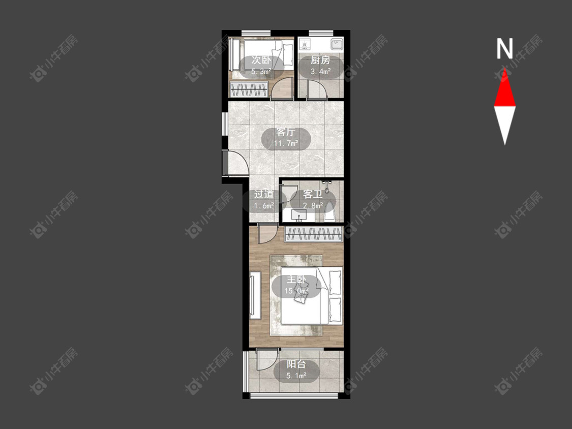 花园南村房源户型图 常州花园南村在售二手房源户型图_小牛看房