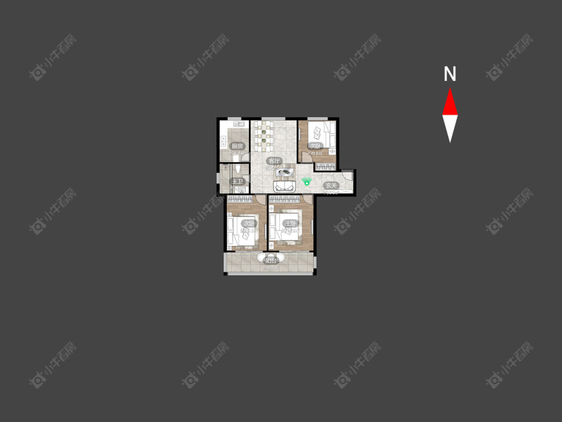 常州安阳花苑南区在售二手房源户型图_小牛看房