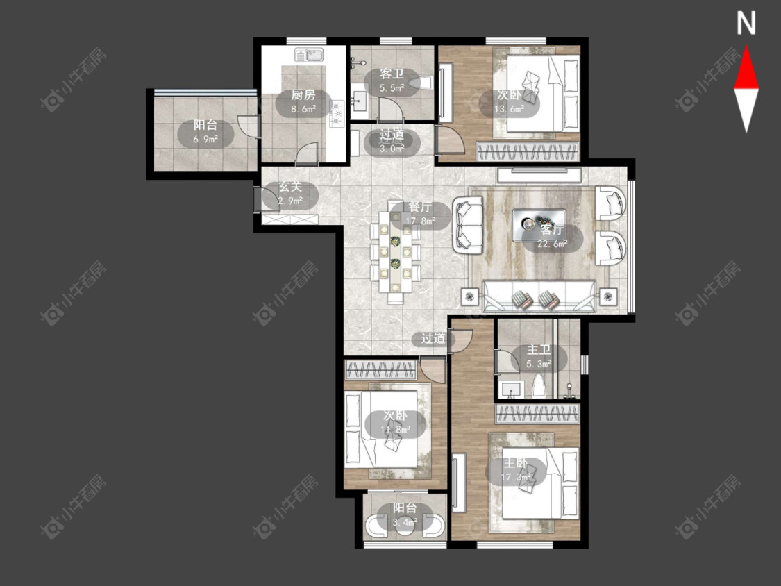 常州京城豪苑南区在售二手房源户型图_小牛看房