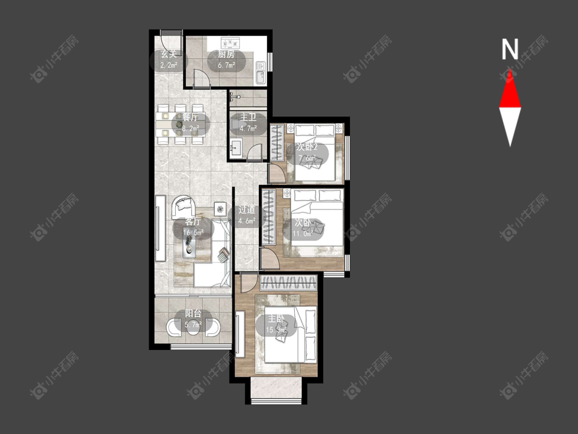 常州雅居乐星河湾在售二手房源户型图_小牛看房