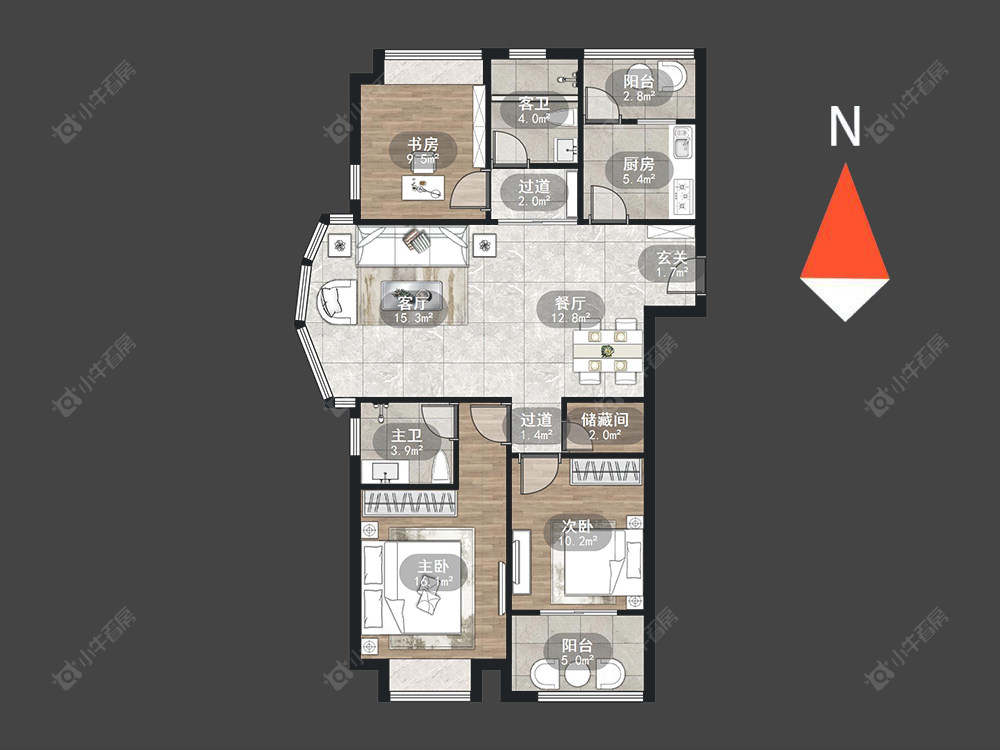 檀香湾房源户型图 常州檀香湾在售二手房源户型图_小牛看房