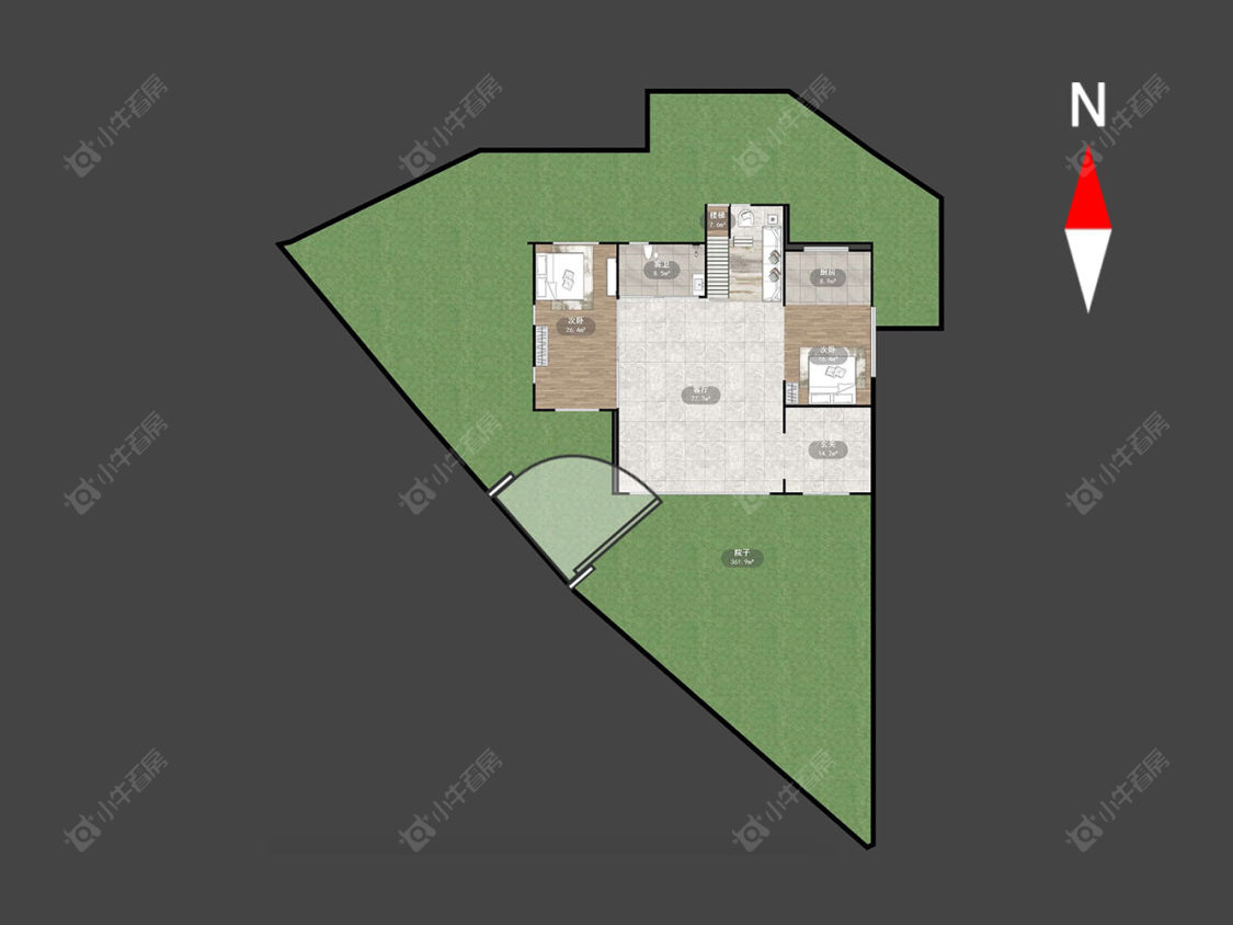 常州阳光花园(新北)别墅区在售二手房源户型图_小牛看房