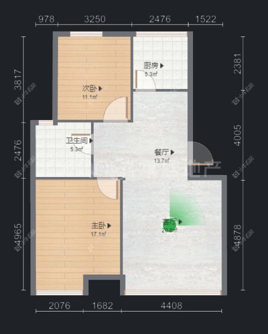 雅筑公寓房源户型图 常州雅筑公寓在租房源户型图_小牛看房