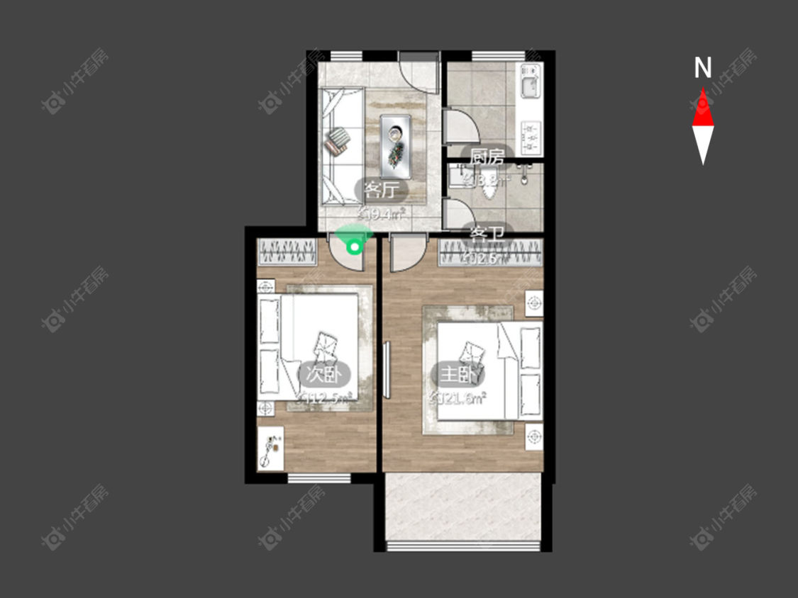 北环新村房源户型图 常州北环新村在售二手房源户型图_小牛看房