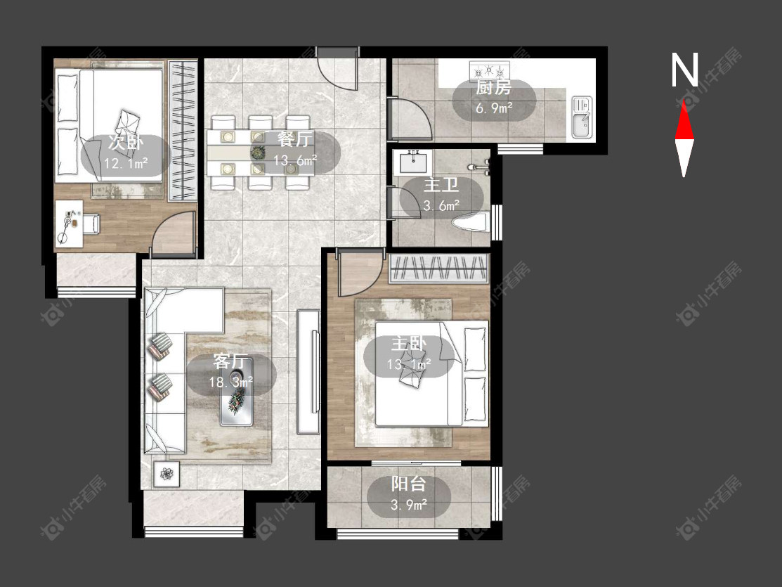 常州高成天鹅湖在售二手房源户型图_小牛看房