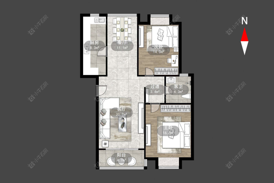 新城南都雅苑房源户型图 常州新城南都雅苑在售二手房源户型图_小牛看房