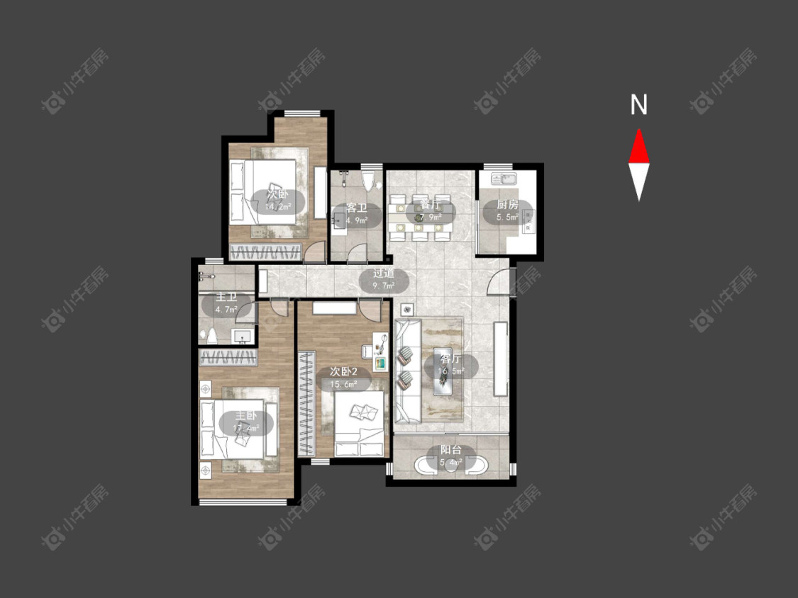 常州香树湾馨苑在售二手房源户型图_小牛看房