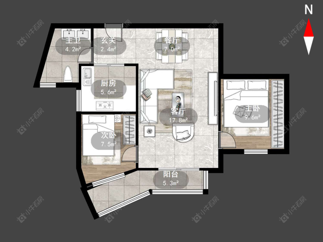 常州名骏家园在售二手房源户型图_小牛看房