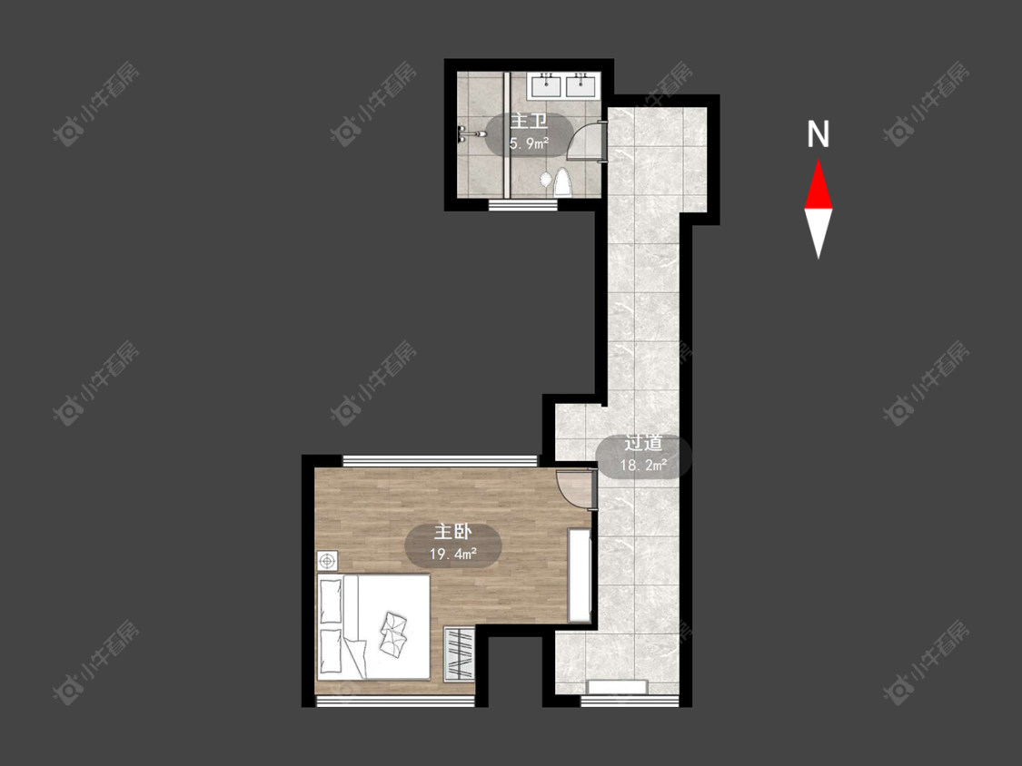 常州荣盛曼哈顿广场在售二手房源户型图_小牛看房