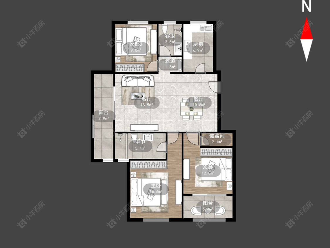 常州舜新家园在售二手房源户型图_小牛看房