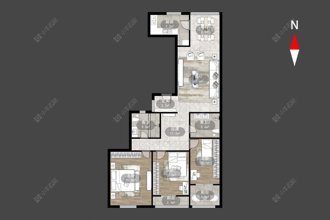 紫金城南区房源户型图 常州紫金城南区在售二手房源户型图_小牛看房