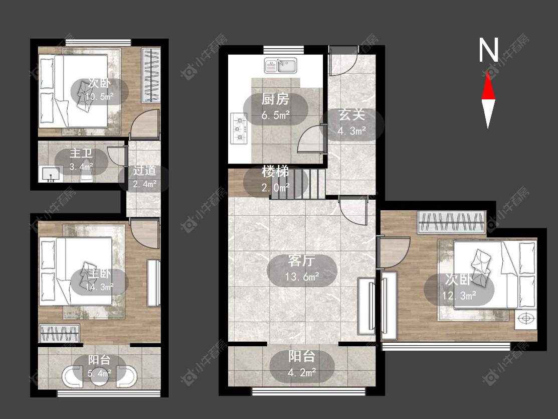 常州丽华二村在售二手房源户型图_小牛看房