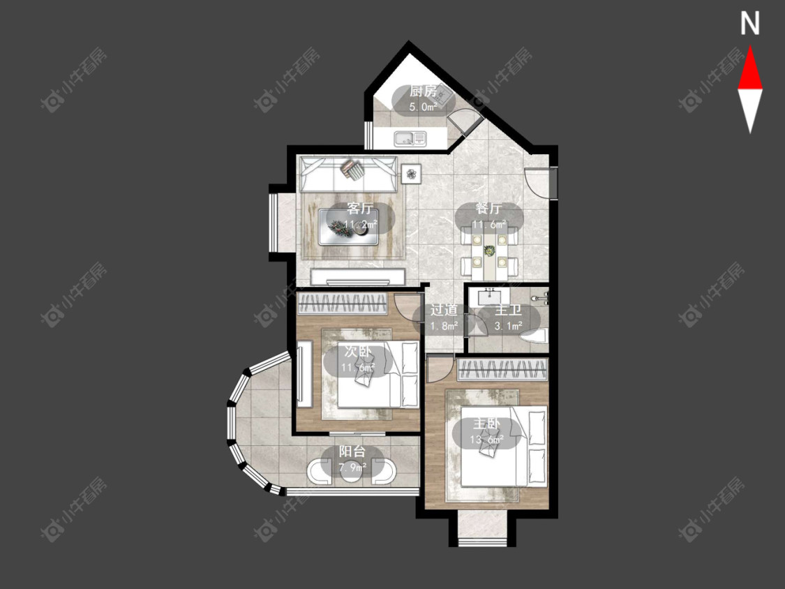 天禧星园房源户型图 常州天禧星园在售二手房源户型图_小牛看房