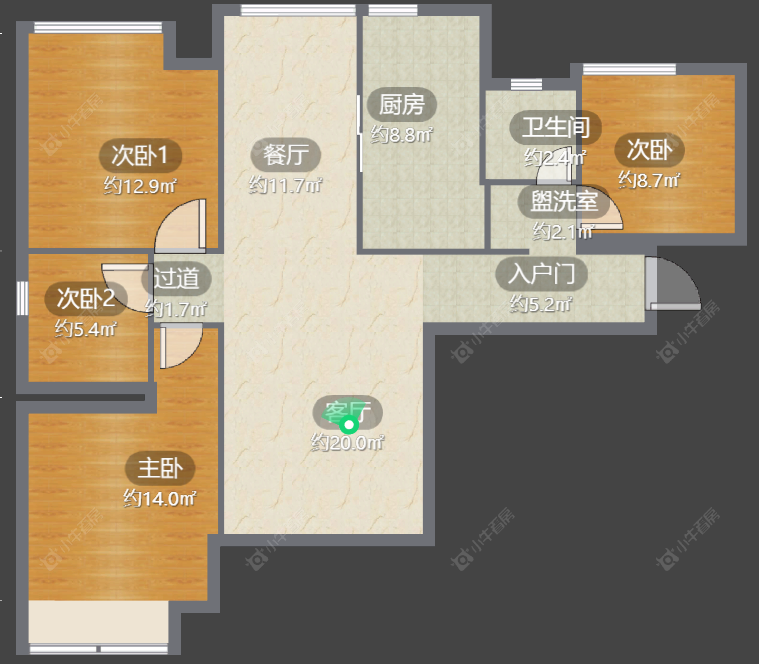 常州莱蒙城中央府东区在售二手房源户型图_小牛看房