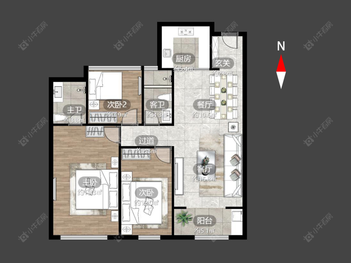 绿都万和城六区房源户型图 常州绿都万和城六区在售二手房源户型图_小牛看房