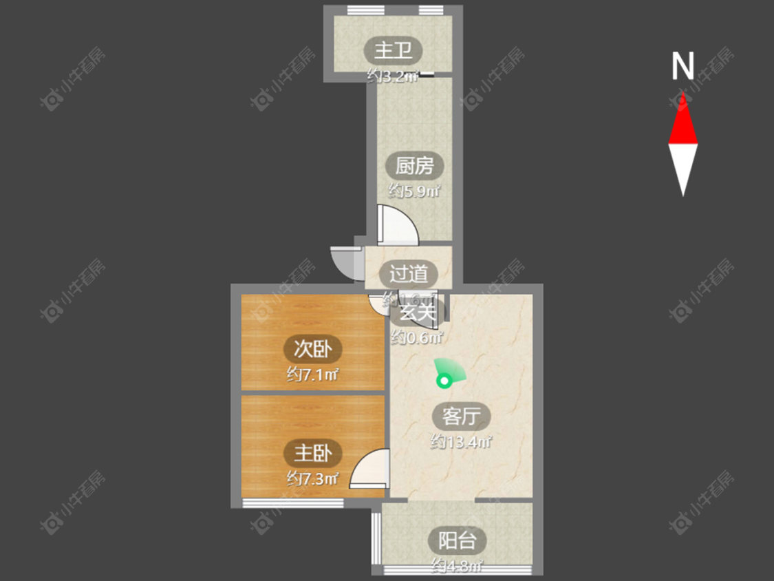 常州冶金新村在售二手房源户型图_小牛看房