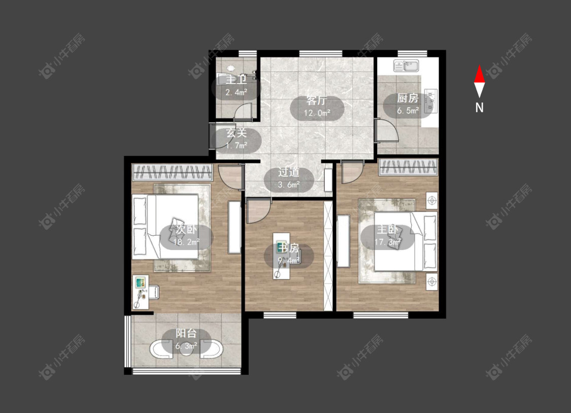 常州劳动新村南区在售二手房源室内图_小牛看房