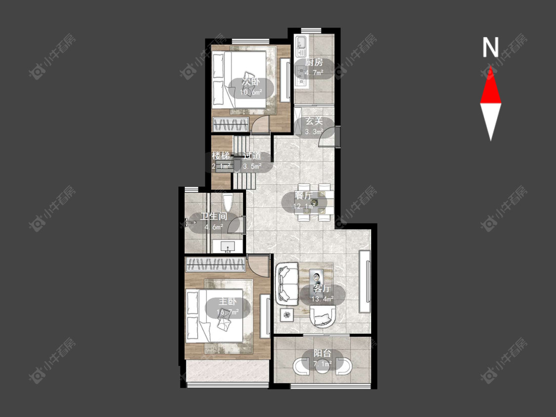 常州新立名园在售二手房源户型图_小牛看房