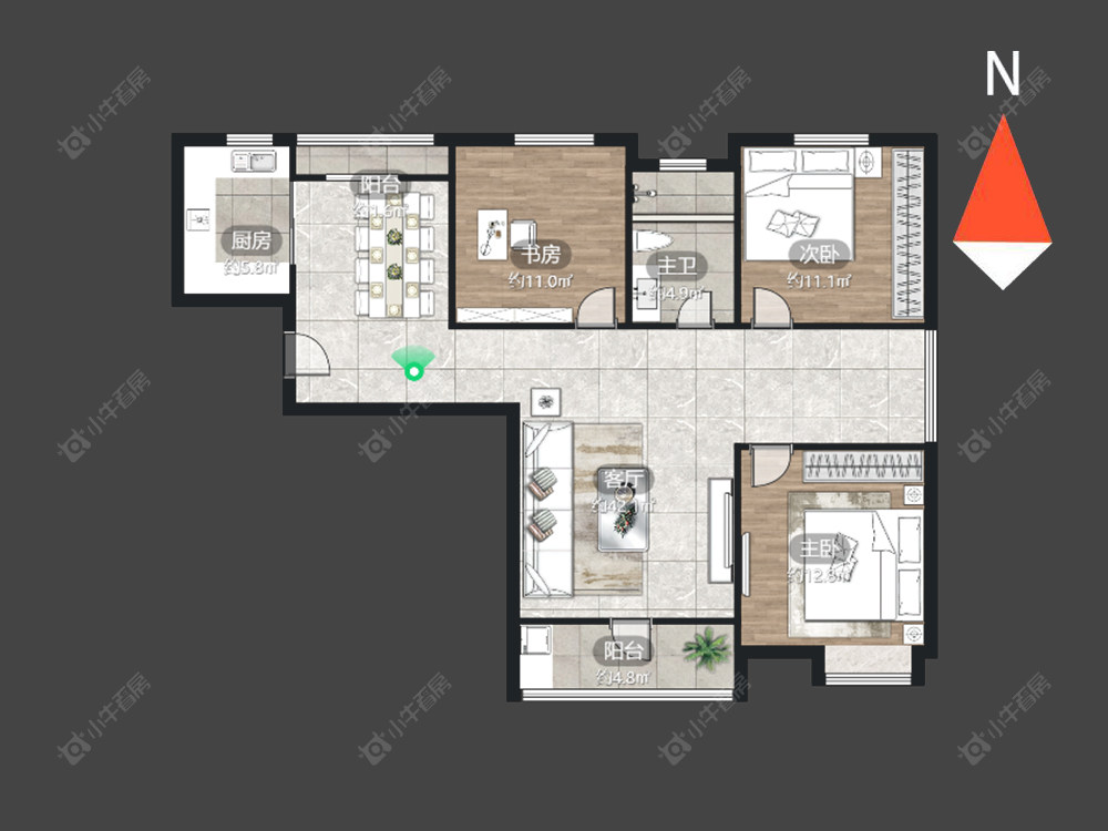 常州嘉城尚座在售二手房源户型图_小牛看房