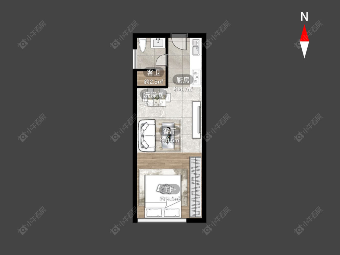 常州龙湖星图在售二手房源户型图_小牛看房