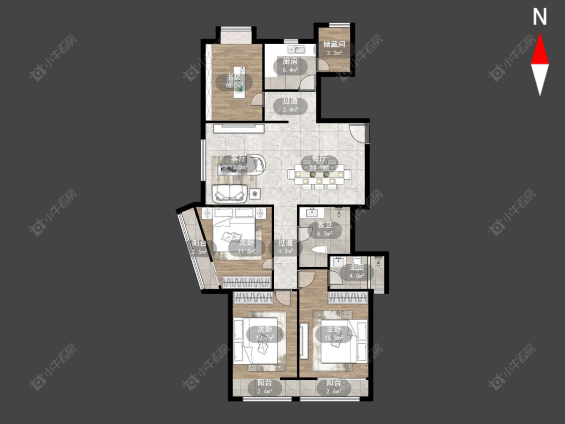 常州金色新城东区在售二手房源室内图_小牛看房