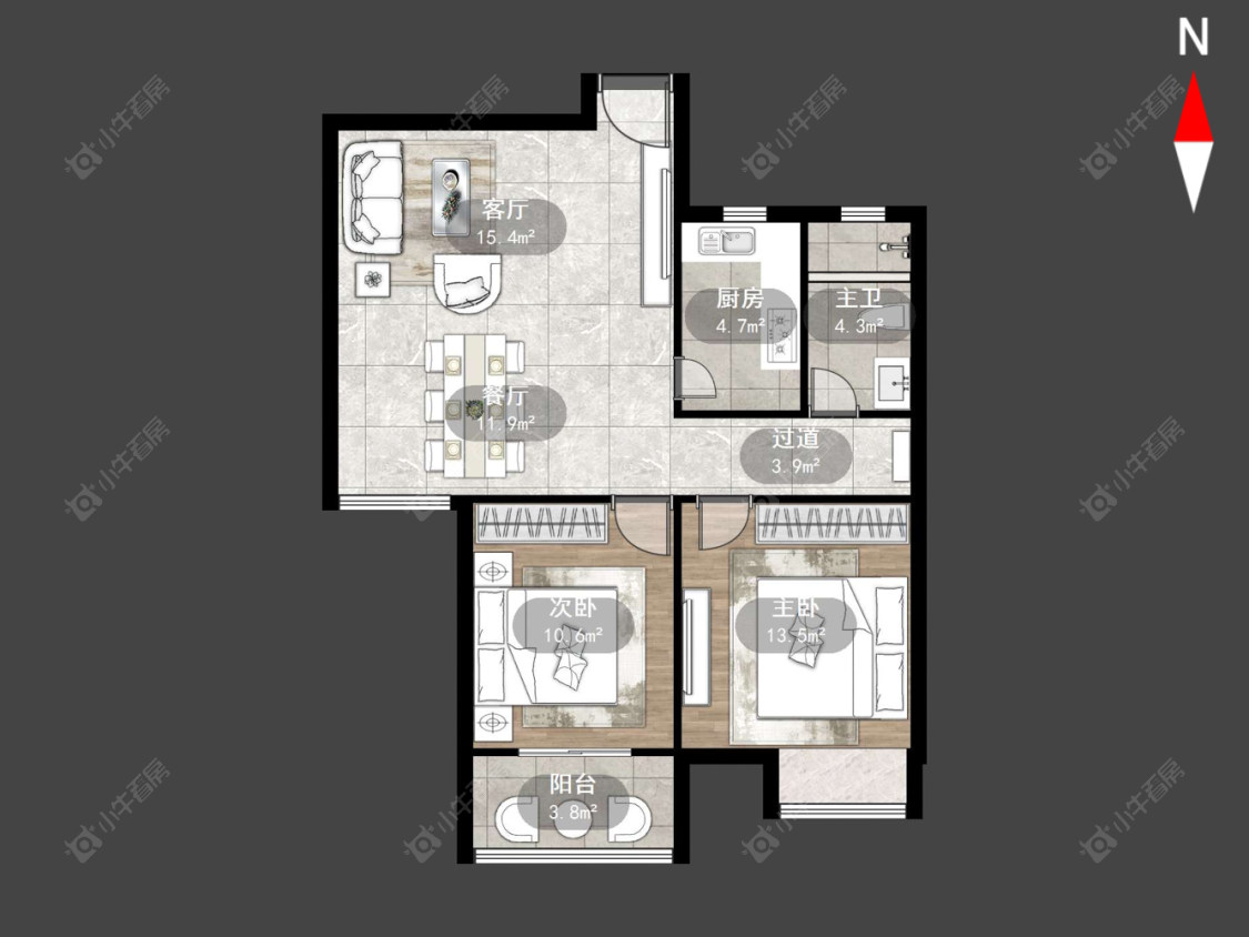 常州中意宝第在售二手房源户型图_小牛看房