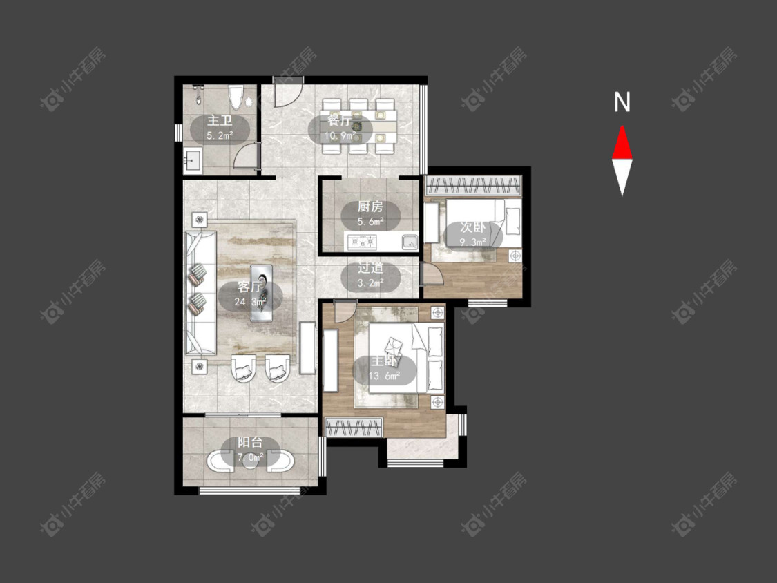 常州香树湾福园在售二手房源户型图_小牛看房