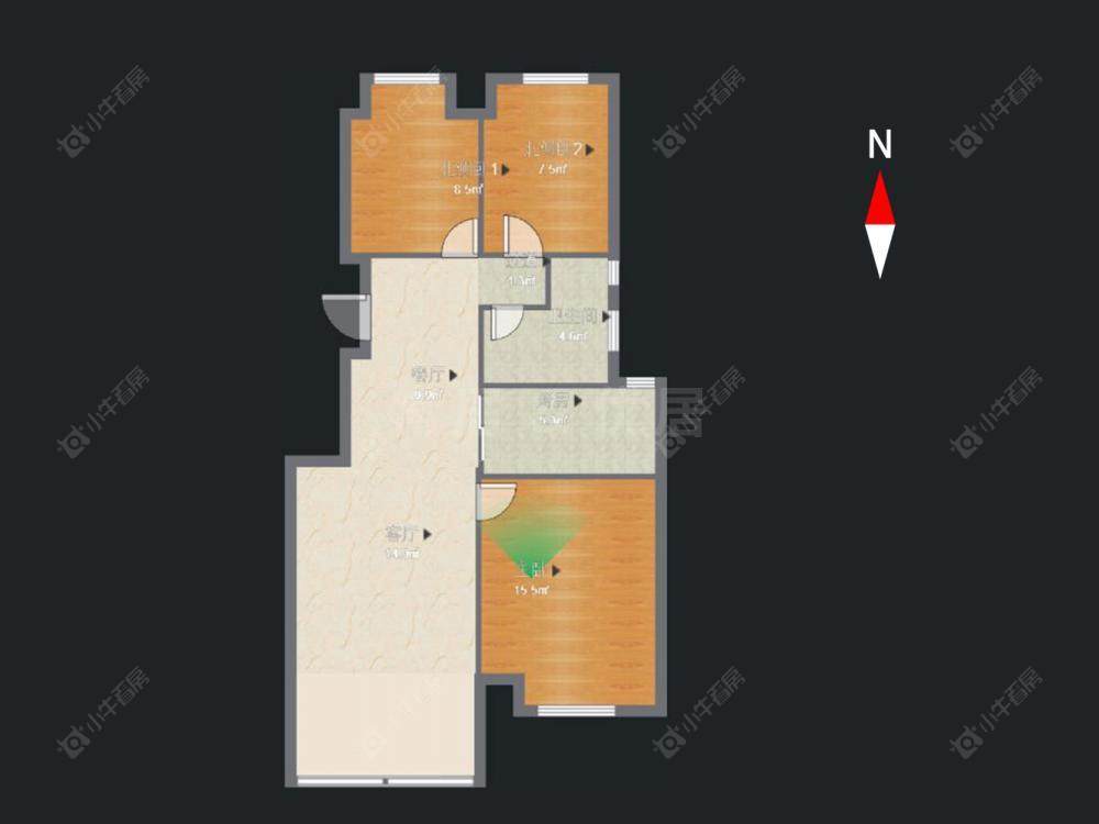 绿地世纪城一期房源户型图 常州绿地世纪城一期在售二手房源户型图_小牛看房