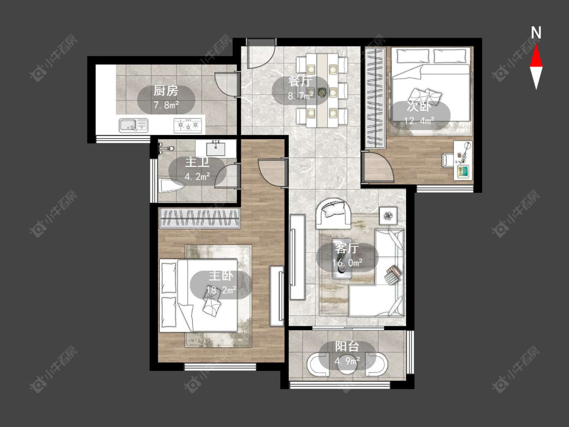 常州丁香苑(金坛)在售二手房源户型图_小牛看房